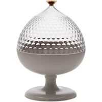 Kartell Kartell - Pumo Aufbewahrungsglas, Ø 21 cm, weiß / transparent