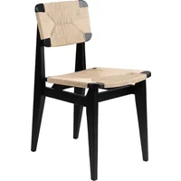 Gubi GUBI - C-Chair Dining Chair Paper Cord, Eiche schwarz gebeizt