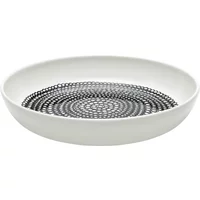 Marimekko Marimekko - Oiva Räsymatto Teller tief Ø 20,5 cm, schwarz / weiß