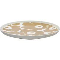 Marimekko Marimekko - Oiva Unikko Teller, Ø 25 cm, weiß / beige
