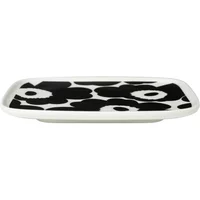 Marimekko Marimekko - Oiva Unikko Servierplatte, 15 x 12 cm, weiß / schwarz