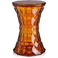 Kartell Kartell - Stone Beistelltisch und Hocker, bernstein