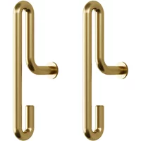 Moebe MOEBE - Wall Hook small, matt gold (2er-Set)