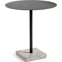 Hay HAY - Terrazzo Tisch rund Ø 70 cm, grau / anthrazit