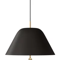 Audo Copenhagen Audo - Levitate Pendelleuchte, Ø 40 cm, schwarz (Pantone black C) / messing