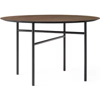 Audo Copenhagen Audo - Snaregade Tisch, Ø 120 cm, Eichenfurnier dunkel gebeizt