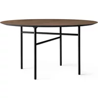 Audo Copenhagen Audo - Snaregade Tisch, Ø 138 cm, Eichenfurnier dunkel gebeizt