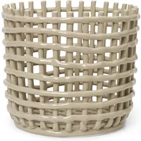 Ferm Living Ferm Living - Keramik Korb, groß, cashmere
