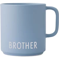 Design Letters Design Letters - AJ Mini Favourite Porzellan Becher mit Henkel, Brother / hellblau