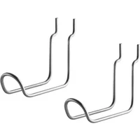 String Furniture String - Haken für Outdoor Regal, vertikal / doppelt, stahl (2er-Set)