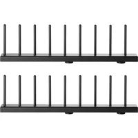 String Furniture String - Plattenhalter, 30 cm schwarz (2er-Set)