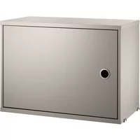 String Furniture String - Schrankmodul mit Tür, 58 x 30 cm, beige