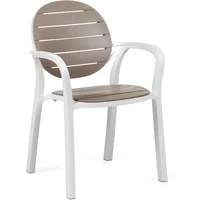 Nardi Nardi - Palma Armlehnenstuhl, bianco / tortora