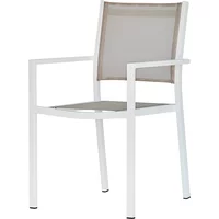 Fiam Fiam - Aria Stapelsessel, weiß / taupe