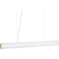Ferm Living Ferm Living - Vuelta LED Pendelleuchte, L 100 cm, weiß / Messing