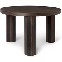 Ferm Living Ferm Living - Post Coffee Beistelltisch Lines, Ø 65 cm, Eiche geräuchert / schwarz