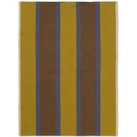 Ferm Living Ferm Living - Hale Geschirrtuch, lime-dunkelblau-chocolate