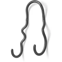 Ferm Living Ferm Living - Curvature Wandhaken doppelt, schwarz