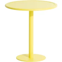 Petite Friture Petite Friture - Week-End Bistrotisch Outdoor, Ø 70 cm, gelb