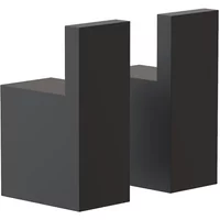 Frost Frost - Quadra Wandhaken 8, schwarz (2er-Set)