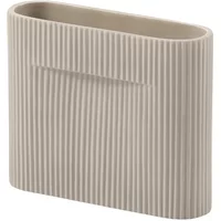 Muuto Muuto - Ridge Vase, H 16,5 cm, beige