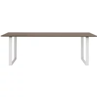 Muuto Muuto - 70/70 Esstisch, 225 x 90 cm, Eiche geräuchert / weiß