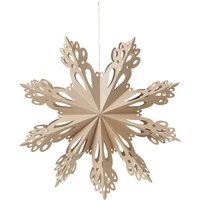 Broste Copenhagen Broste Copenhagen - Christmas Snowflake Deko-Anhänger, Ø 30 cm, braun natur