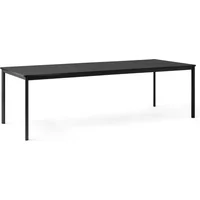 &Tradition &Tradition - Drip Esstisch HW60, 250 x 100 cm, Fenix Nano Laminat schwarz (0720), Tischbeine schwarz