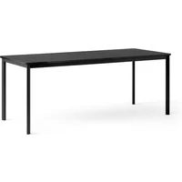 &Tradition &Tradition - Drip Esstisch HW59, 190 x 80 cm, Black Nano Laminat, Tischbeine schwarz