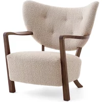 &Tradition &Tradition - Wulff ATD2 Lounge Chair, Walnuss geölt / beige (Karakorum 003)