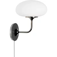 Gubi GUBI - Stemlite Wandleuchte, Ø 32 cm, schwarz / chrom