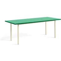 Hay HAY - Two-Colour Esstisch, 200 x 90 cm, mint / elfenbein
