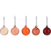 Iittala Iittala - Glaskugeln Ø 4 cm, rot (5er-Set)
