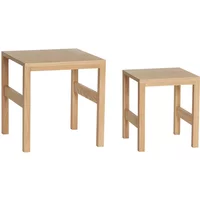Hübsch Interior Hübsch Interior - Beistelltisch 2er-Set, Eiche