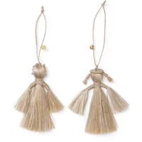 Ferm Living Ferm Living - Jute Anhänger Engel, natur (2er-Set)
