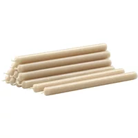 Stoff Nagel STOFF Nagel - Paraffin-Kerzen, beige (12er-Set)