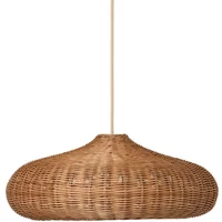 Ferm Living Ferm Living - Rattan Leuchtenschirm, Disc, natur