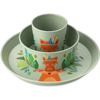 Koziol Koziol - Connect Kinder-Geschirrset Harry, organic green (3er-Set)