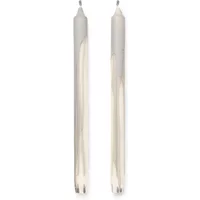 Ferm Living Ferm Living - Dryp Stabkerzen, weiß / warm grey (2er-Set)