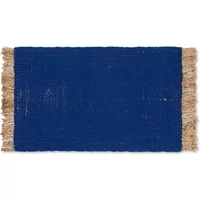 Ferm Living Ferm Living - Block Fußmatte, 50 x 80 cm, blau