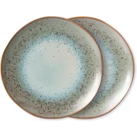 HKliving HKliving - 70's Teller, Ø 27,5 cm, mineral (2er-Set)