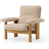 Audo Copenhagen Audo - Brasilia Lounge Chair, Eiche natur / Bouclé beige