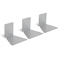 Umbra Umbra - Conceal Bücherhalter groß, silber (3er-Set)
