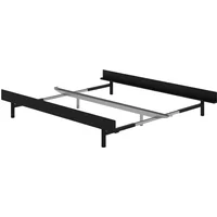 Moebe MOEBE - Ausziehbett 90-180 cm, 29 cm / low, schwarz