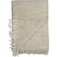 Røros Tweed Røros Tweed - Kattefot Wolldecke 220 x 140 cm, hellgrau