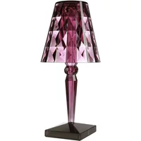 Kartell Kartell - Big Battery Akku-Tischleuchte H 37,3 cm, pflaume
