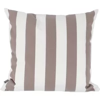 Jan Kurtz Jan Kurtz - Somnia Outdoor Kissen, 48 x 48 cm, Streifen weiß / taupe