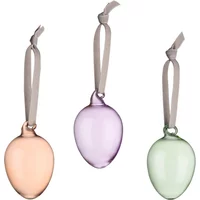 Iittala Iittala - Ostereier aus Glas, braun / flieder / grün (3er-Set)