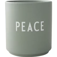 Design Letters Design Letters - AJ Favourite Porzellan Becher, Peace / grün
