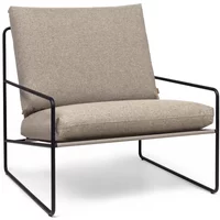 Ferm Living Ferm Living - Desert Dolce Outdoor Sessel, schwarz / dark sand